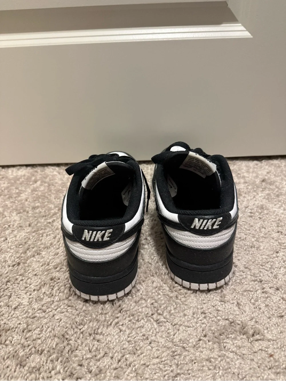 Nike Black and White Low-Top Sneakers